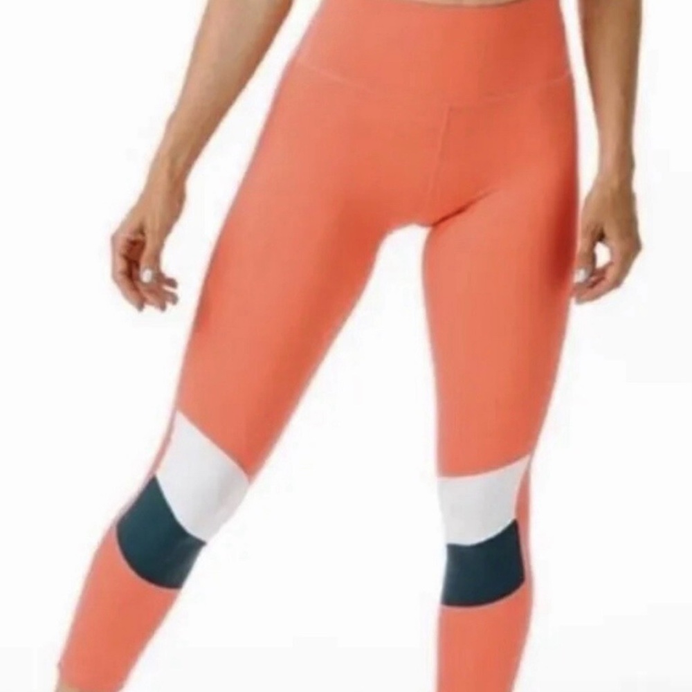 ZYIA Active Tangerine Angle Block Light n Tight Hi-Rise 7/8 24”